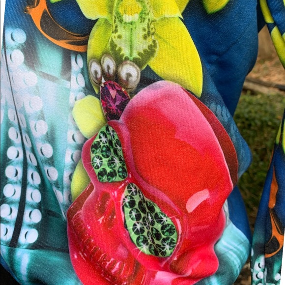 “I’m Bad”Skull & Handcuffs Top Made in Italy - Picture 2 of 8